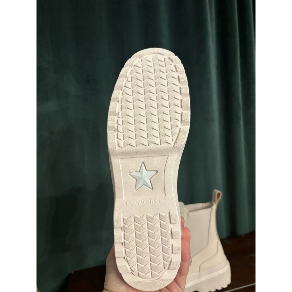 Converse Chuck Taylor All Star Lugged Leather Chelsea Boot Girls Sz 4.5 Blush💕